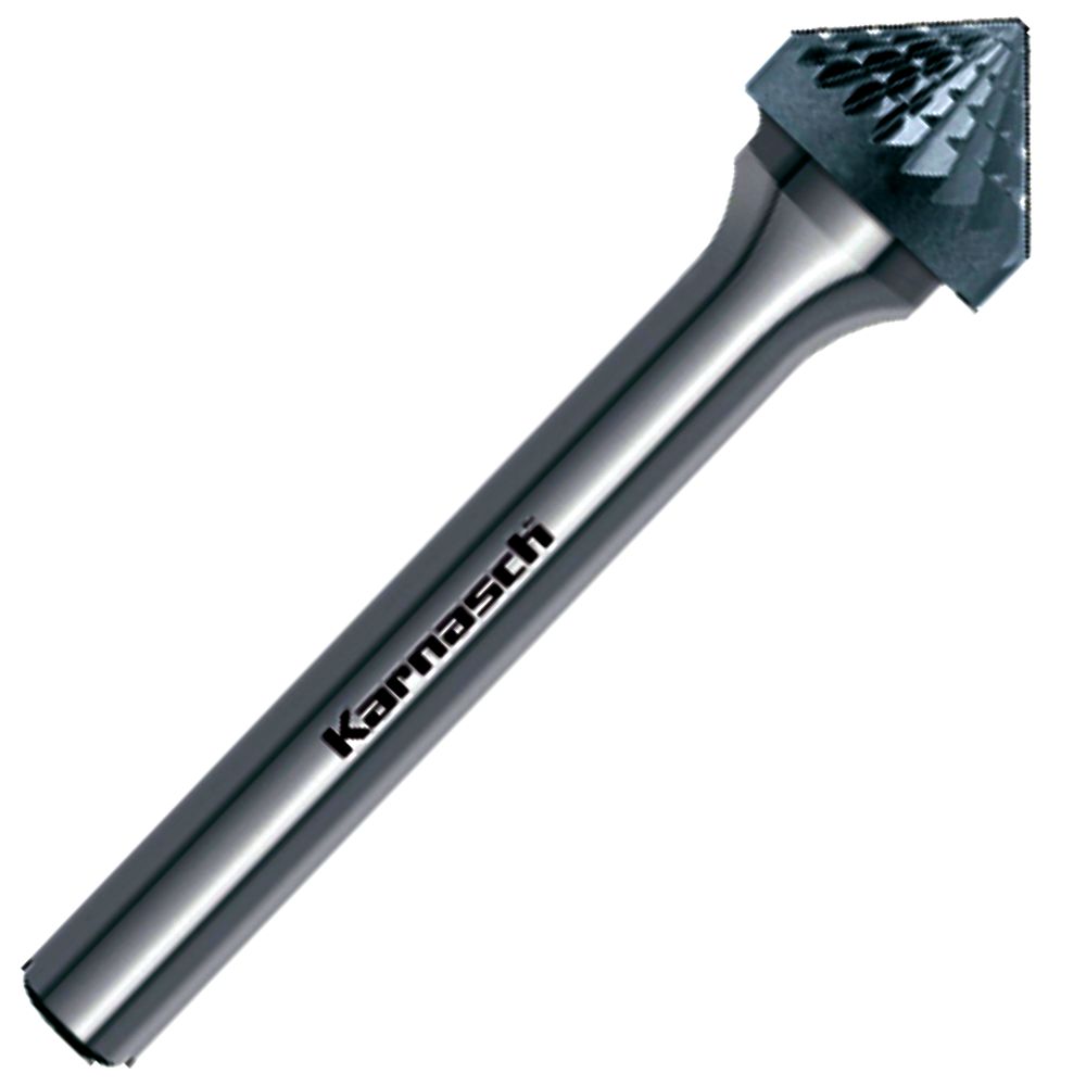 Frässtift Hartmetall, Kegelfrässtift KSK, Ø=3-25mm, Winkel 90°, unbeschichtet, HP3