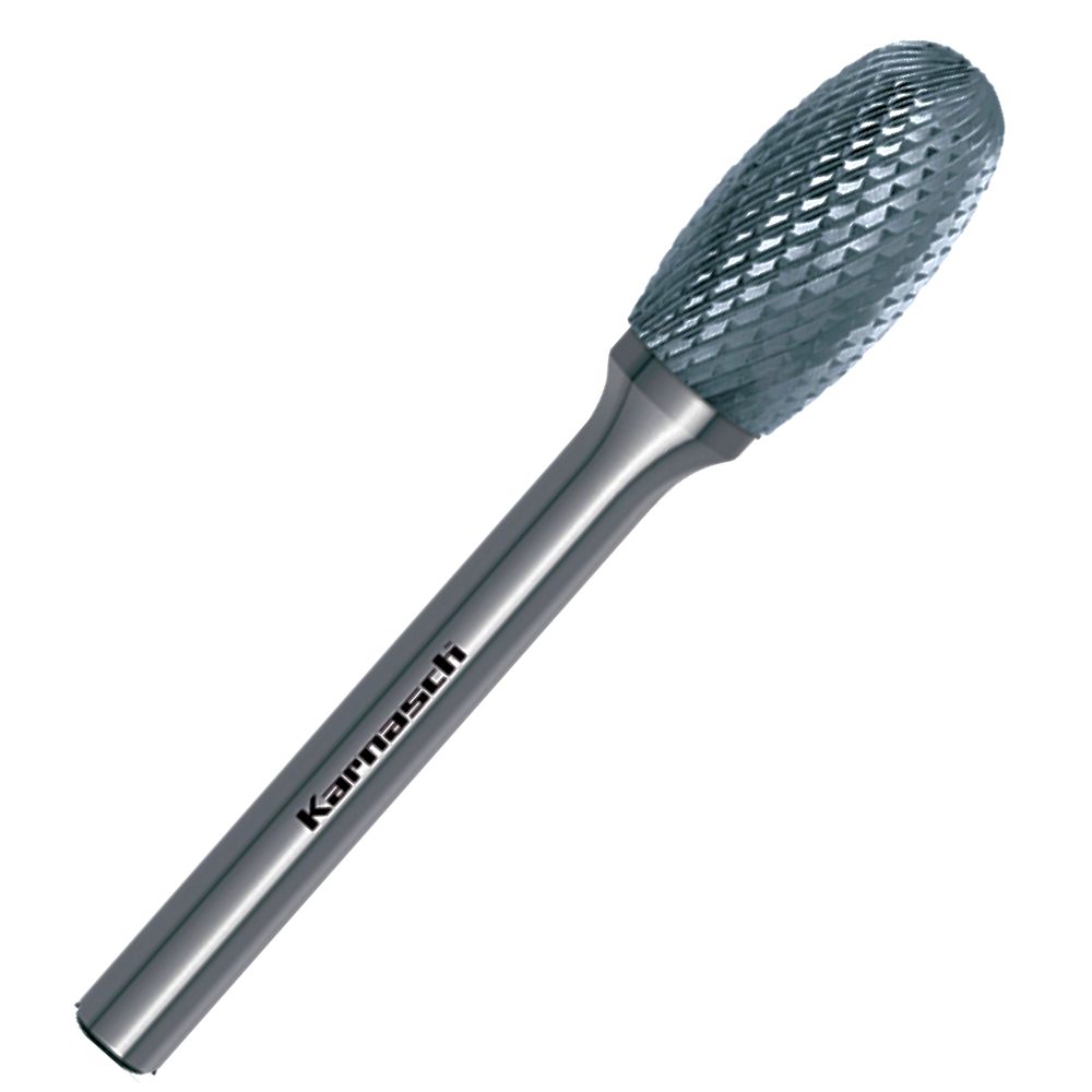 HM Frässtift, Ø=3,0-16mm, Serie 113042, Tropfenform, unbeschichtet HP4