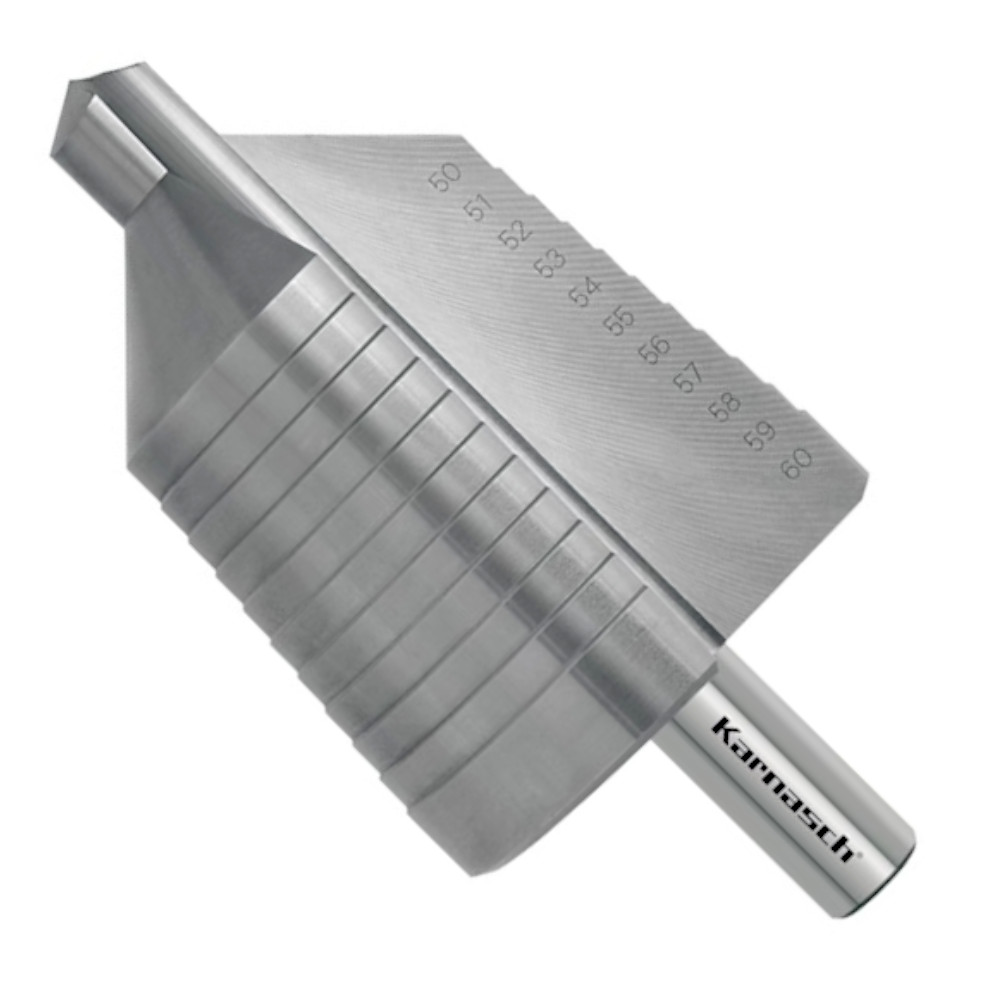 Stufenbohrer, HSS-XE, d=50-60 mm, CBN geschliffen, 2 schneidig, Karnasch - Titelbild