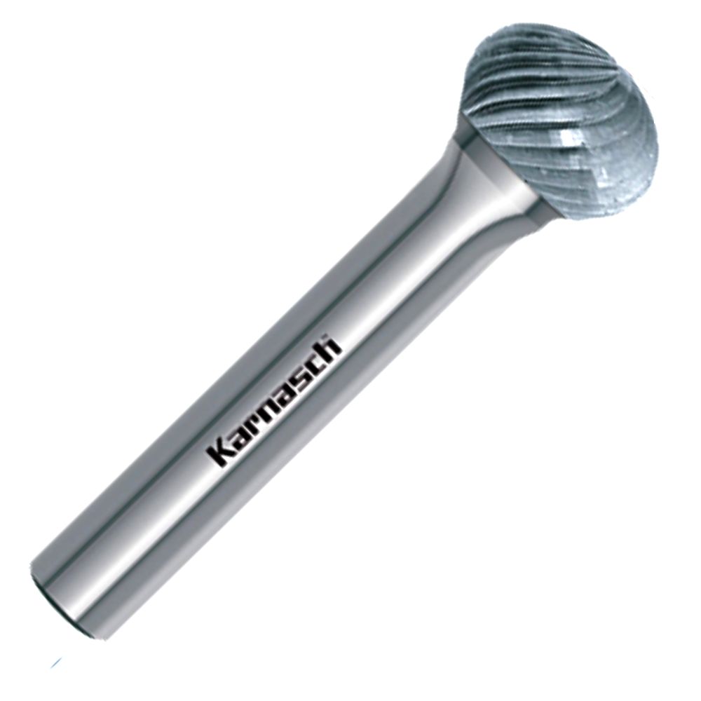 HM Frässtift, Ø=3,0-12mm, Serie 113037, Kugelform, unbeschichtet HP1