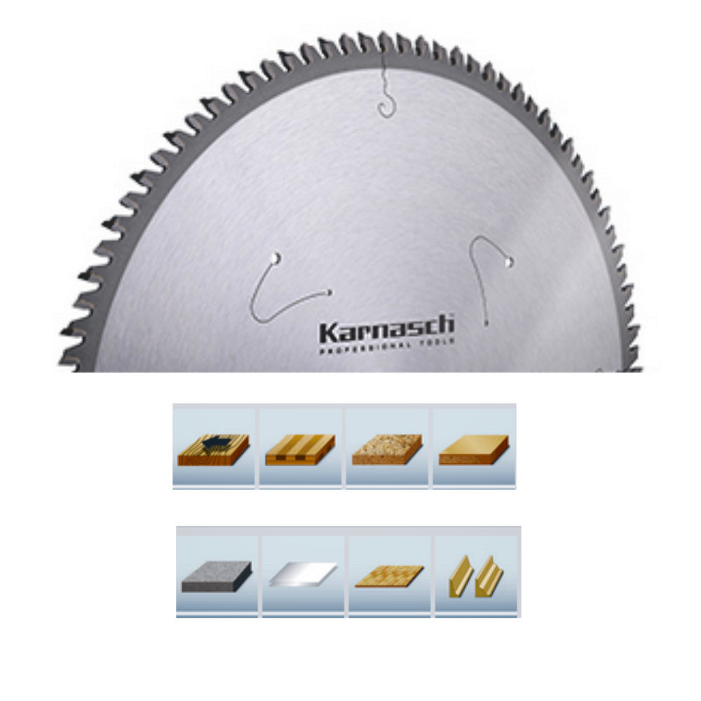 Kreissägeblätter Ø 250-350mm, WZ extrem 35° HM bestückt, Formatieren, Fertigschnitt, Serie 111610