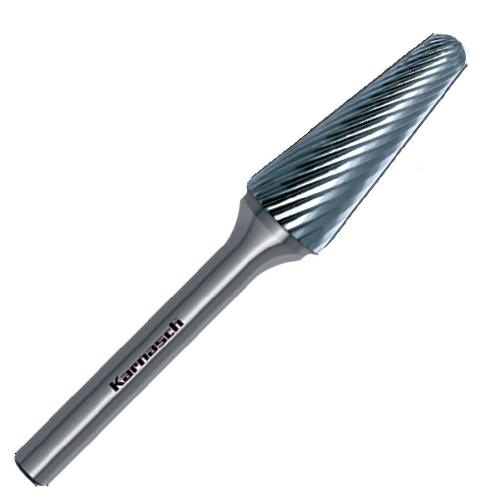 HM Frässtift, Ø=3,0-12mm, Serie 113080, Rundkegelform, unbeschichtet HP2