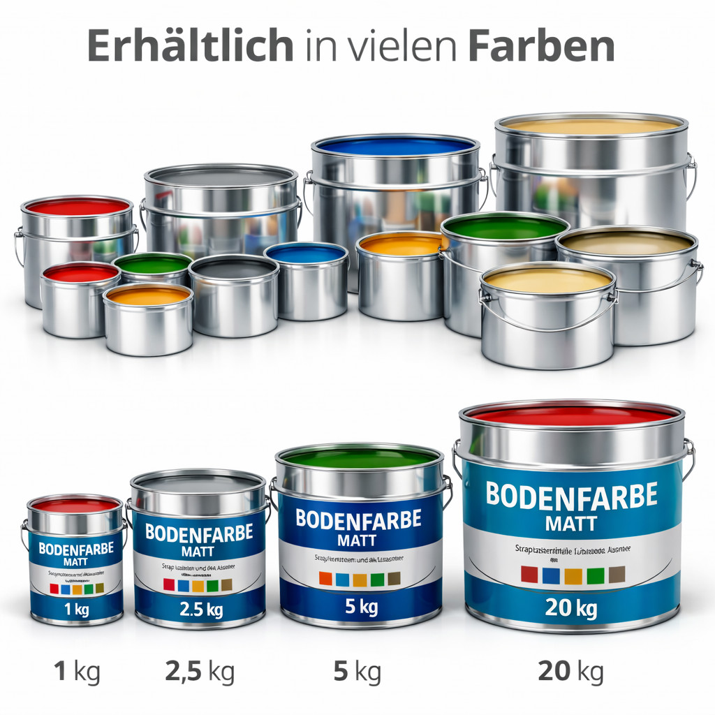 1K Bodenfarbe Betonfarbe matt Innen & Außen Beschichtung Bodenbeschichtung