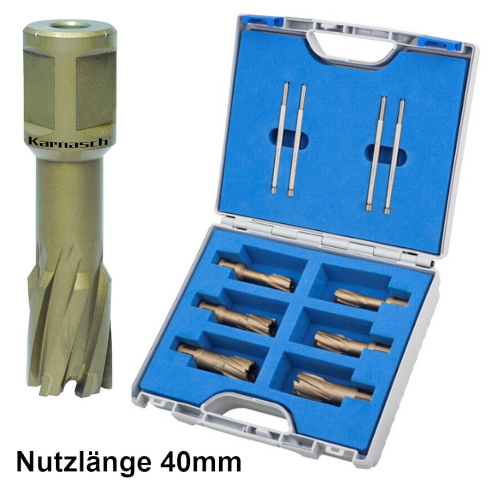 Kernbohrer HM Set Weldonschaft Hard Line Karnasch