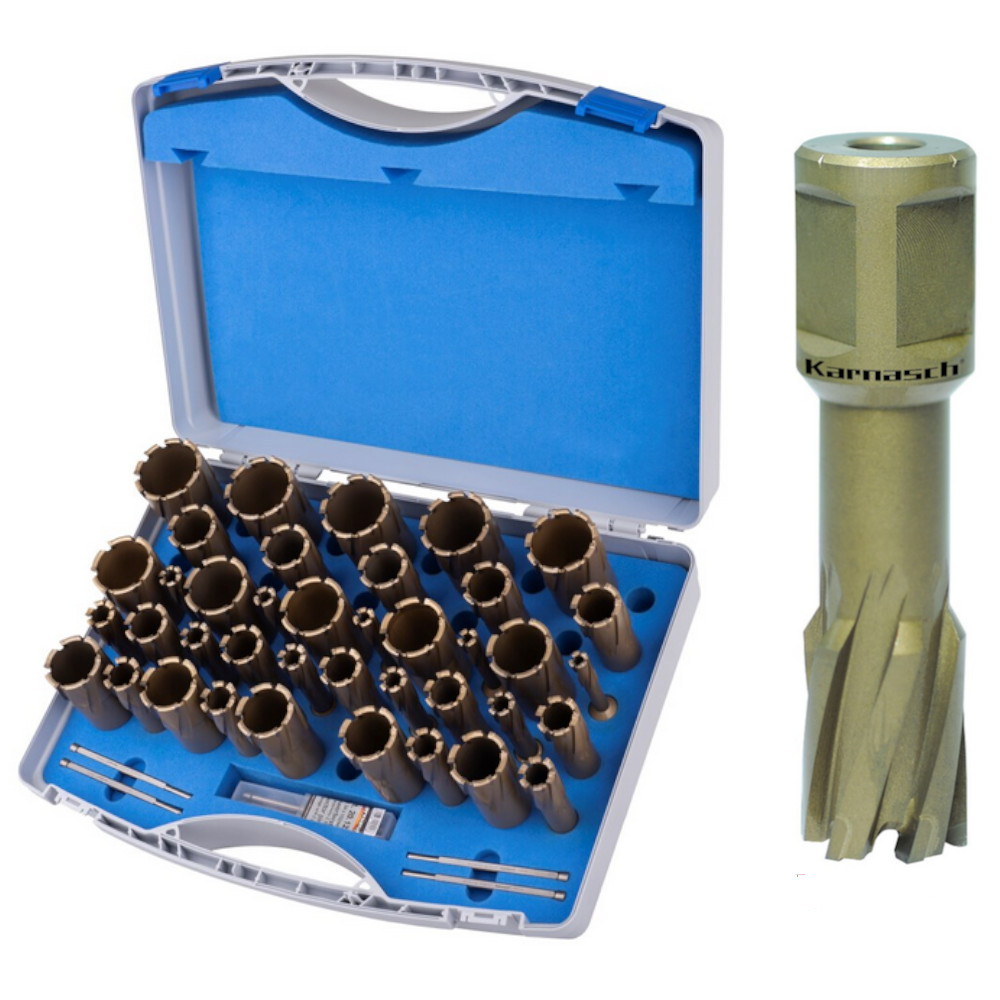 Kernbohrer HM Set Weldonschaft Hard Line Karnasch