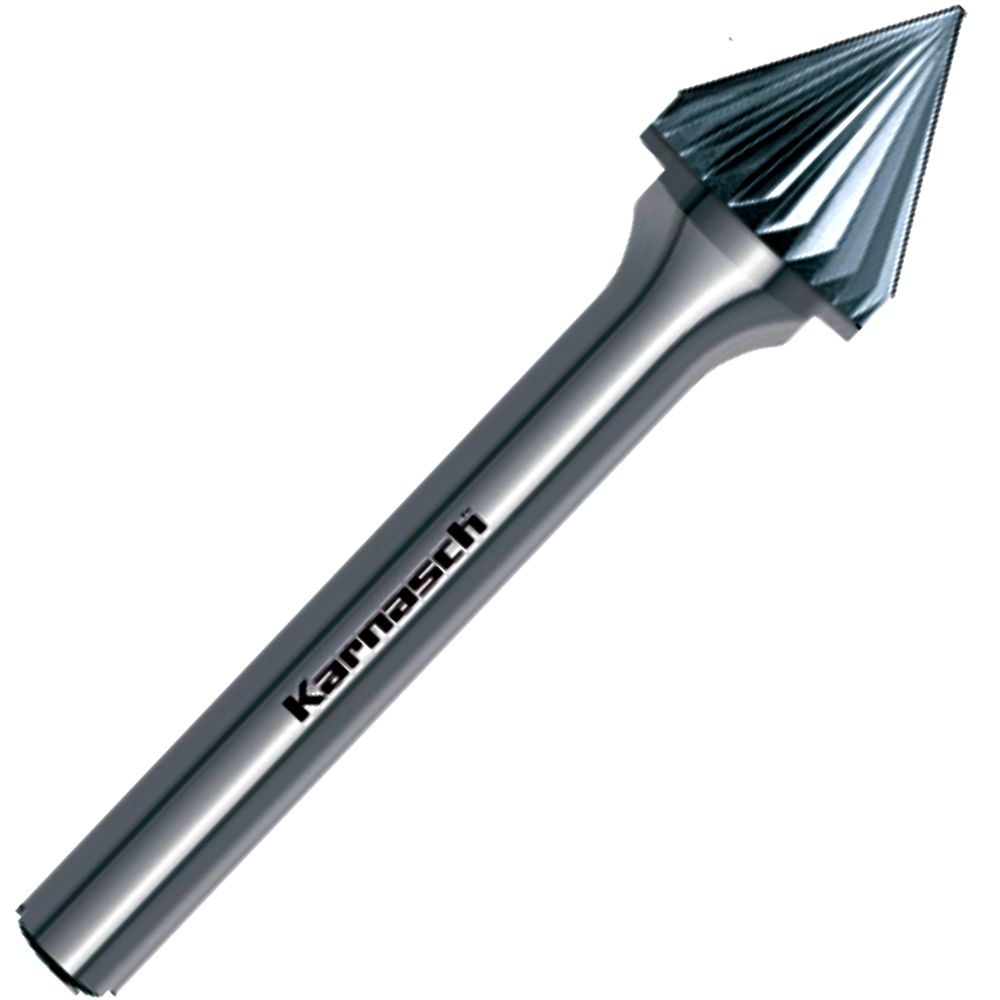 Frässtift Hartmetall, Kegelform KSJ, Ø=3-12mm, Winkel 60°, unbeschichtet, HP2