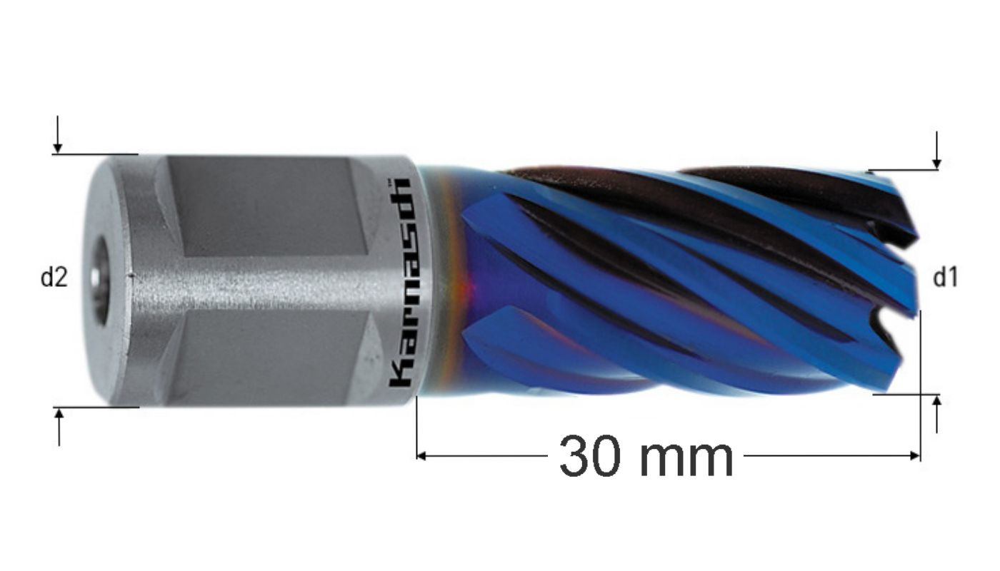 Kernbohrer-Bluelinerail-Weldon30mm