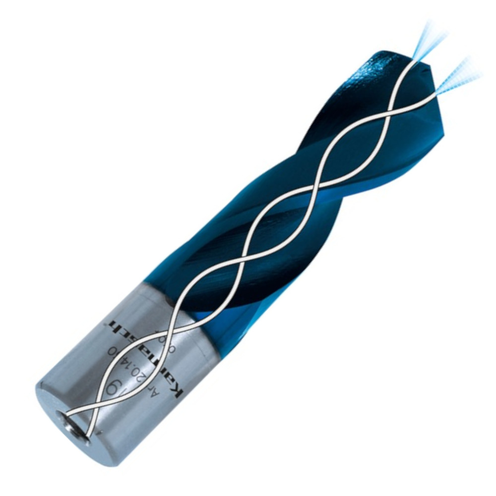 Spiralbohrer Pulverstahl, beschichtet, Weldon 19mm, Innenkühlung, Ø=14-32mm