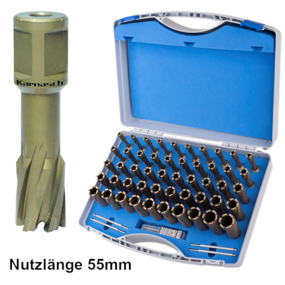 Kernbohrer HM Set Weldonschaft Hard Line Karnasch