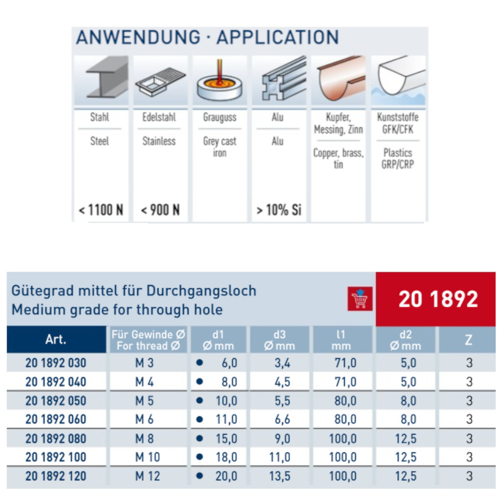 HSS-XE Flachsenker 180° mit Titan-Tec Beschichtung zur Metallbearbeitung