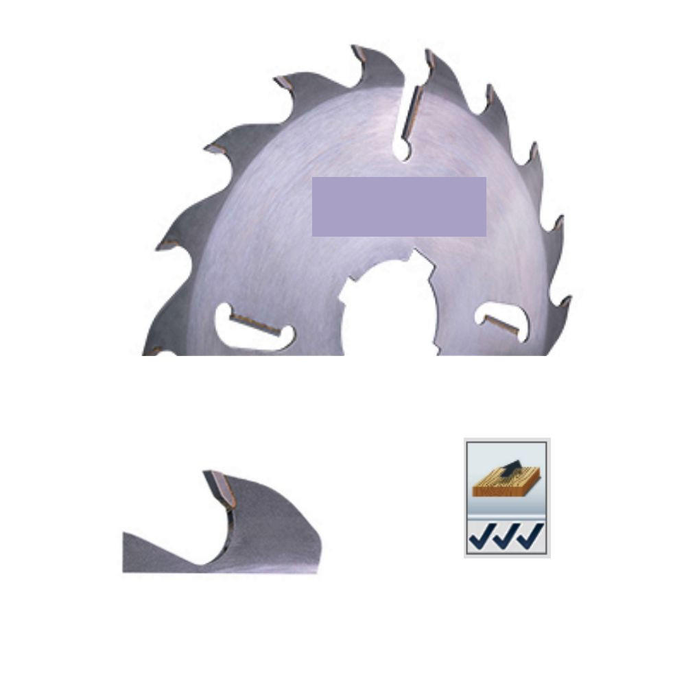 Karnasch HM-Blatt Kreissägeblatt, Vielblattkreissägen mit Räumerschneiden für Holz, Ø 250-450mm FZ+R