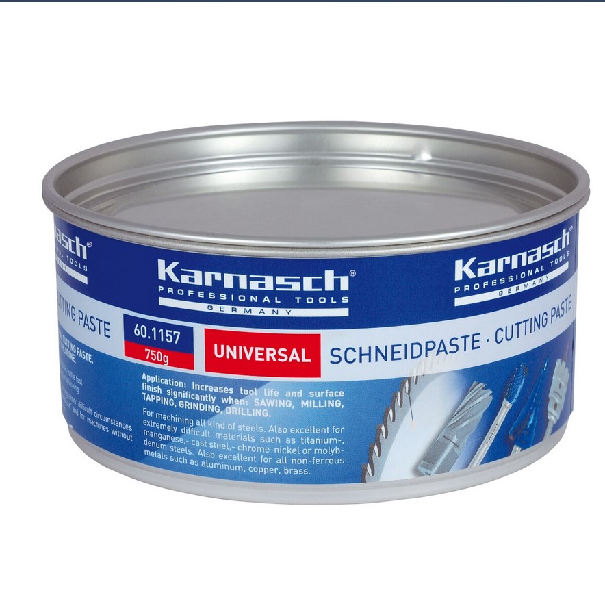 Schneidpaste Karnasch MECUT FOAM 750g Dose chlorfrei – Hochleistungsschneidpaste für Bohren, Fräsen, Gewindeschneiden und Drehen