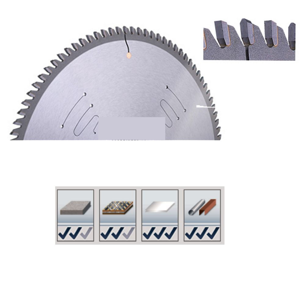 Karnasch HM-bestücktes Kreissägeblatt,Sägeblatt, Alu Positiv, Kunststoffe, GFK, Kupfer, Ø 200 - 600