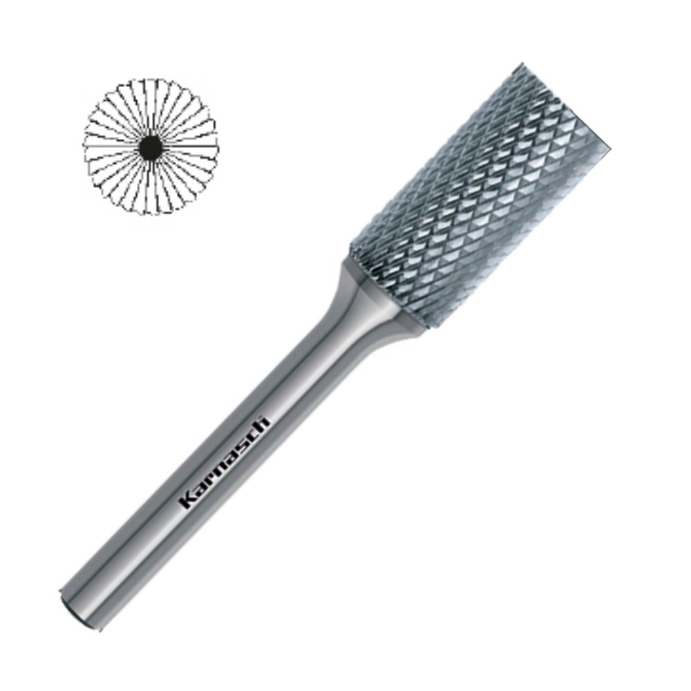 113012 Zylinderfrässtift, Ø=3,0-12mm, Serie 113012, unbeschichtet