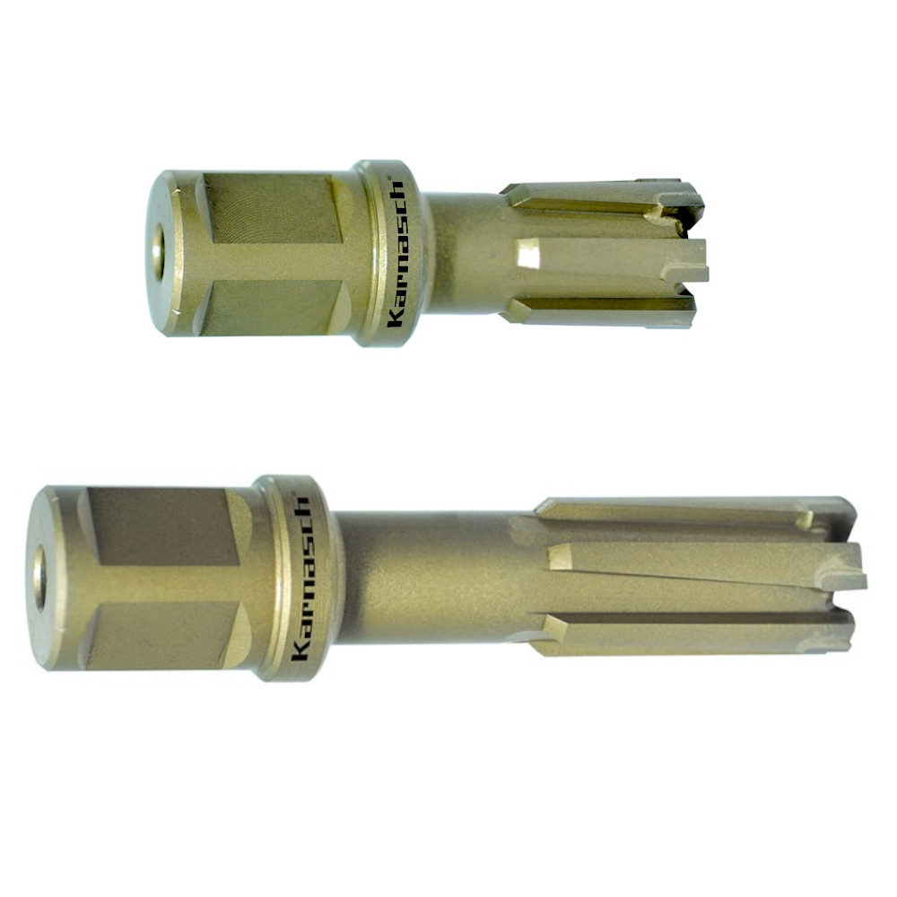 Kernbohrer-Railline-Weldon Kernbohrer HM, Weldonschaft, Schienenbohrer, Nutzlänge 30, 55mm, Rail-Line, d1=18-36mm