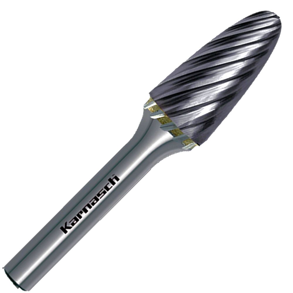 HM Frässtift, Ø=3,0-12mm, speziell für Edelstahl, RBF, Rundbogenform, HP9