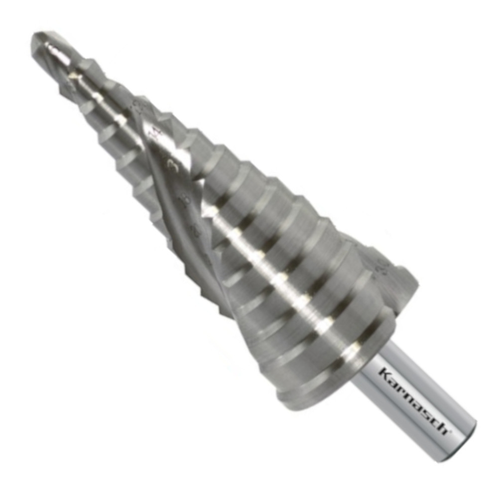 Stufenbohrer HSS-XE 6-30 mm, 2 Schneiden, CBN geschliffen, Kegelbohrer