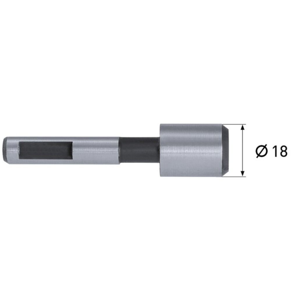 Führungsstift für Kegelsenker Senker mit Durchmesser = 18mm