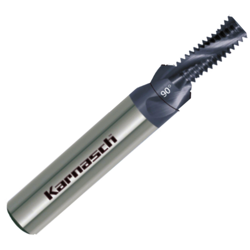Gewindefräser VHM Diamantbeschichtet, M4 -M12 ISO, Spiralisiert mit Senkstufe