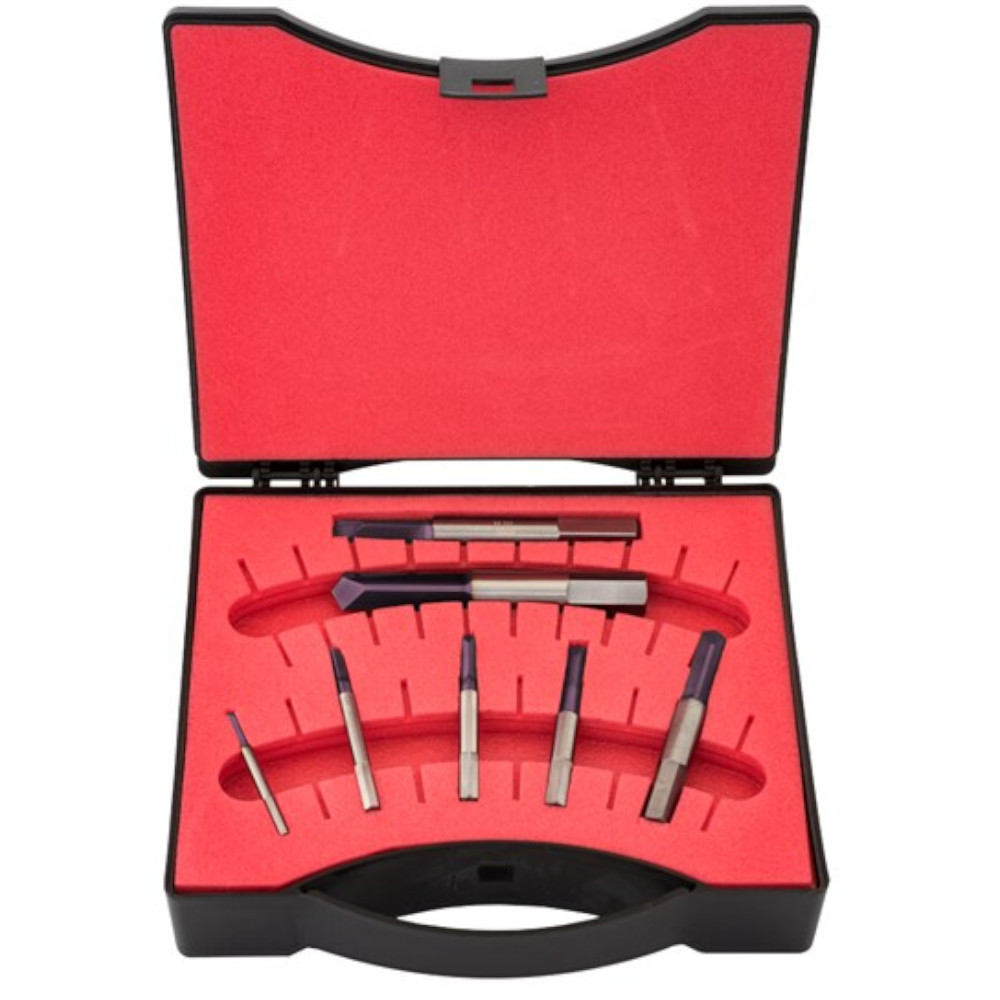 Karnasch Vollhartmetall Gewindebohrer-Ausbohrer Set M3–M12 im Koffer