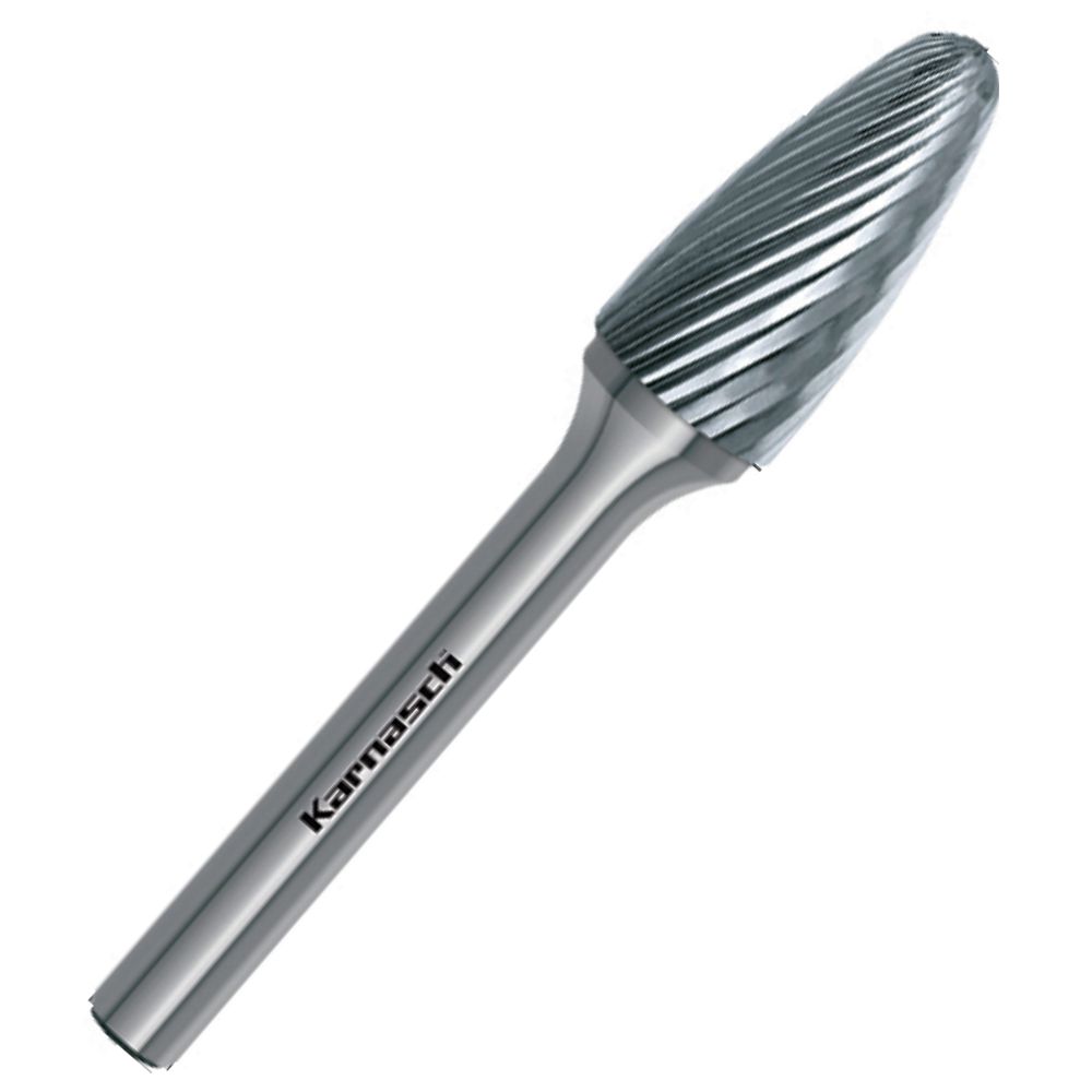 HM Frässtift, Ø=3,0-12mm, Serie 113050, Rundbogenform, unbeschichtet HP2