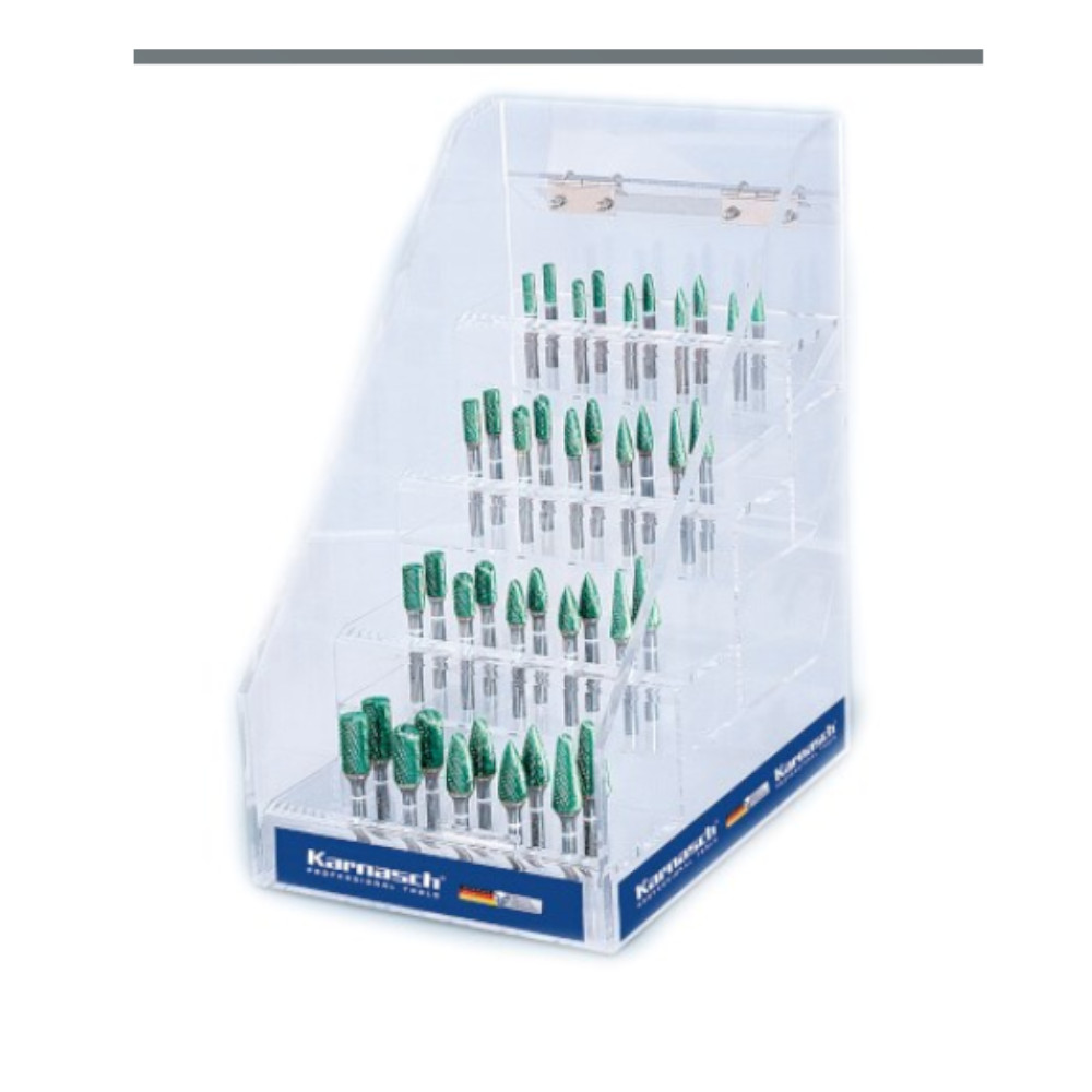 Fraesstifte-Set-114960 Rotierfräser- Set mit 40 Rotierfräsern, HP-3 PRO Verzahnung, GREEN-TEC-beschichtet