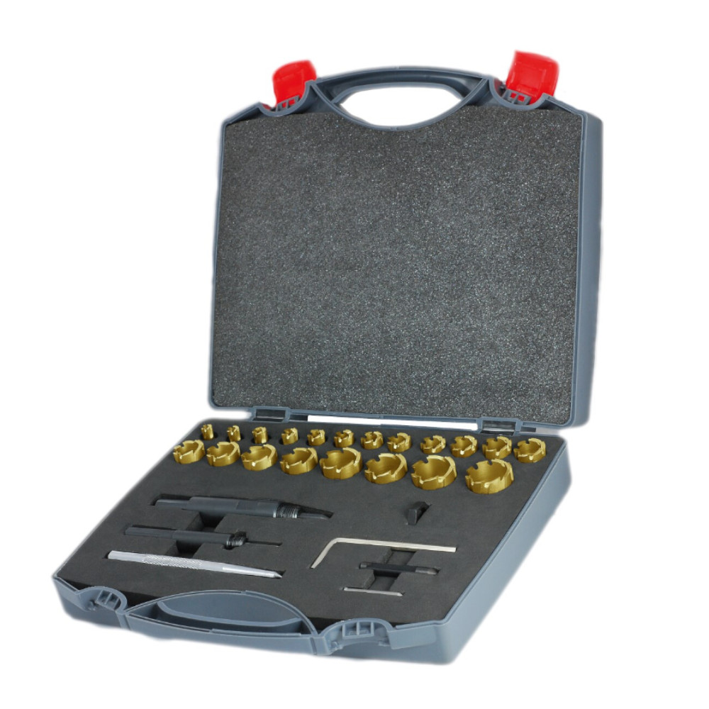 Lochsägen Set Schweisspunktfräser 20 Stück Mini-Cut für Hand & Akku Bohmaschine Ø 6-25mm