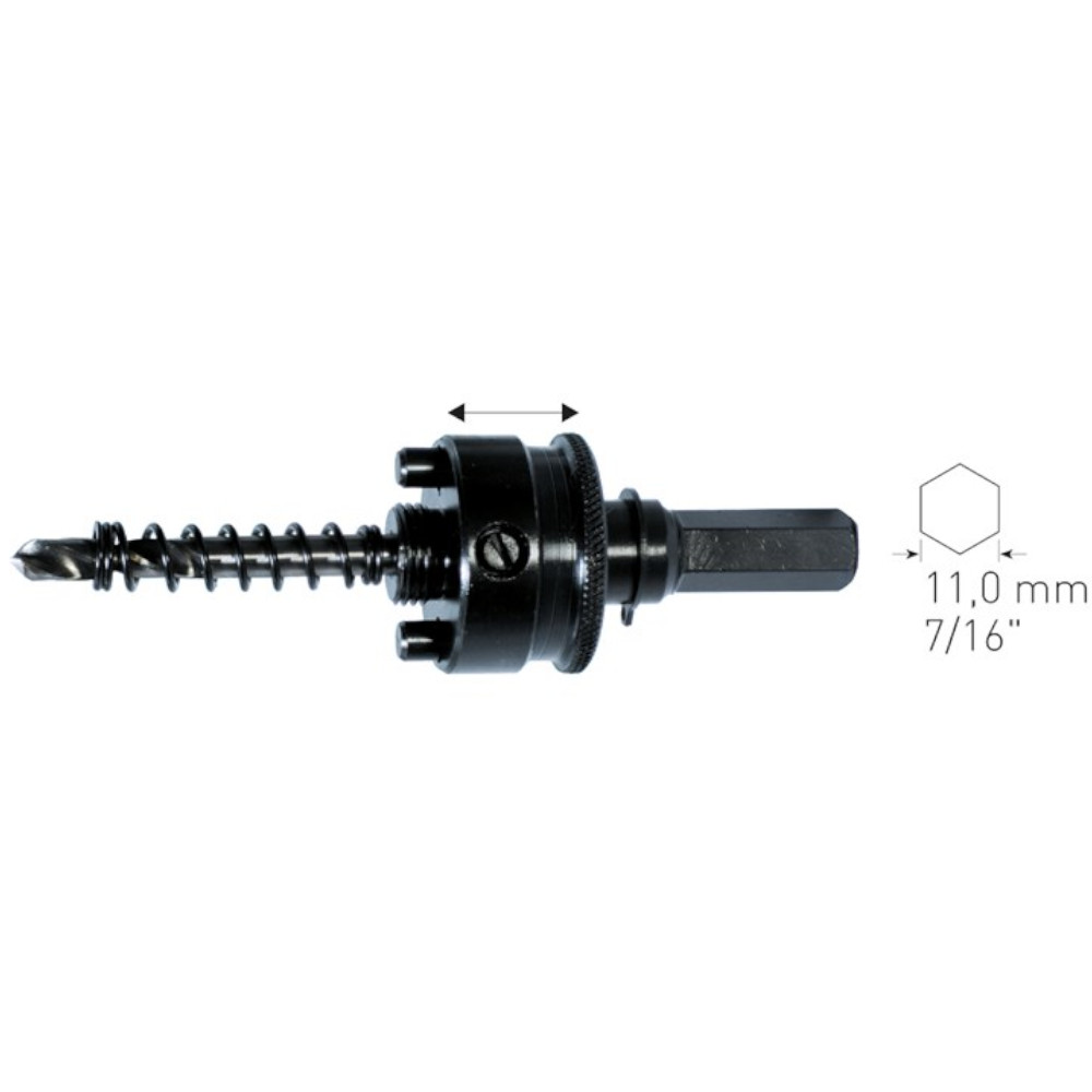 Schnellwechsel Halter für Lochsäge DIAMOND-GRIT Ø 32 - 152 mm, Sechskant 11 mm