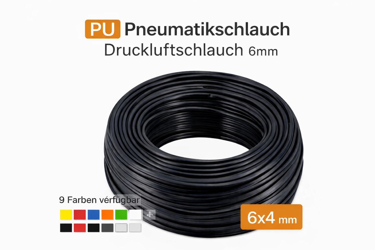 Wasserschlauch Pneumatikschlauch Osmoseschlauch 6mm
