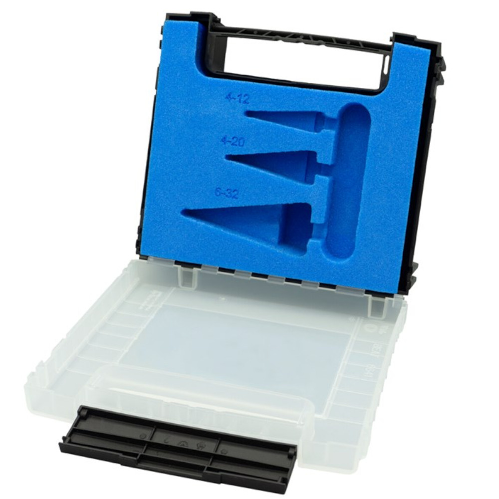 Stufenbohrer Kunstoffbox leer Box für Bohrer Kegelbohrer Schälbohrer