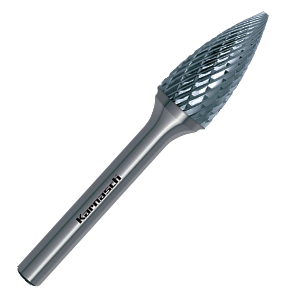 HM Frässtift, Ø=3,0-20mm, Serie 113061, Spitzbogenform, unbeschichtet HP3