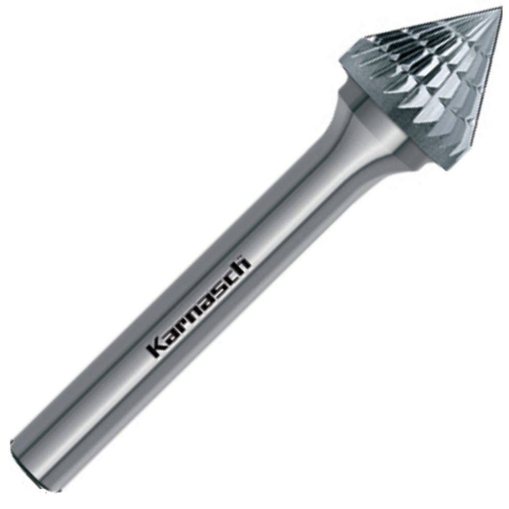 Frässtift Hartmetall, Kegelform KSJ, Ø=3-25mm, Winkel 60°, unbeschichtet, HP3