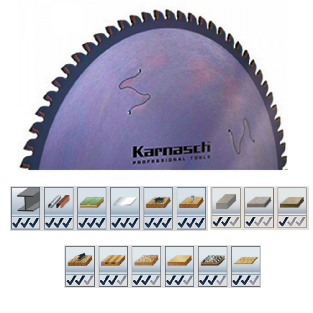 HM bestücktes Kreissägeblatt, für Winkelschleifer, Brutal Einweg Sägeblatt Ø 120-500mm WZ WWF