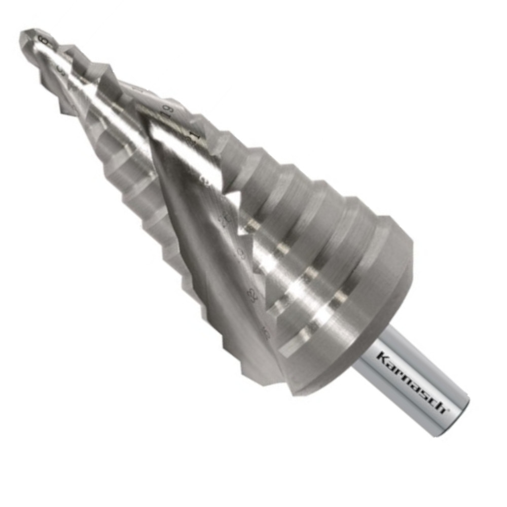 Stufenbohrer HSS-XE 6-38 mm, Spiral genutet, 2 Schneiden, CBN geschliffen, Kegelbohrer - Titelbild