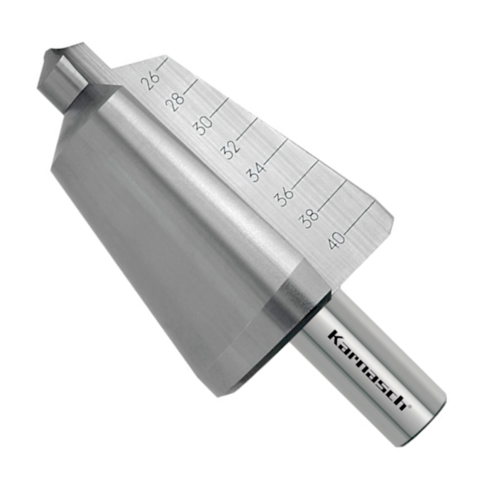 Blechschaelbohrer-213018 Blechschälbohrer, HSS-XE Spezialstahl, d1=26-40mm, CBN, 2 schneidig