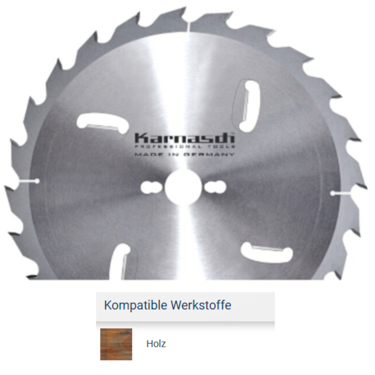 Kreissägeblatt, Trenn und Zuschnitte grob mit Räumerschneiden, für Holz, Ø 300 - 500 mm WZ 4 x R