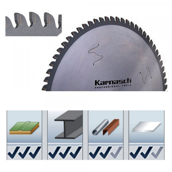 Hartmetallbestücktes Kreissägeblatt Karnasch Dry-Cutter Sandwich HM-Blatt Ø=136-500mm