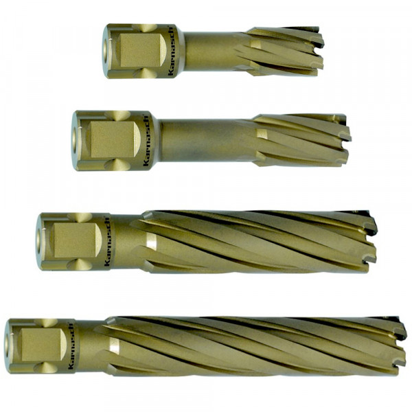 Kernbohrer HM, Nitto Uni Schaft, Nutzlänge 40, 55, 80, 110mm, Hard-Line, d1=12-65mm