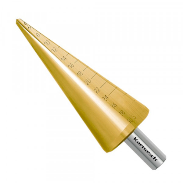 Blechschälbohrer, HSS-XE TiN Gold beschichtet, d1=4-30,5mm, CBN